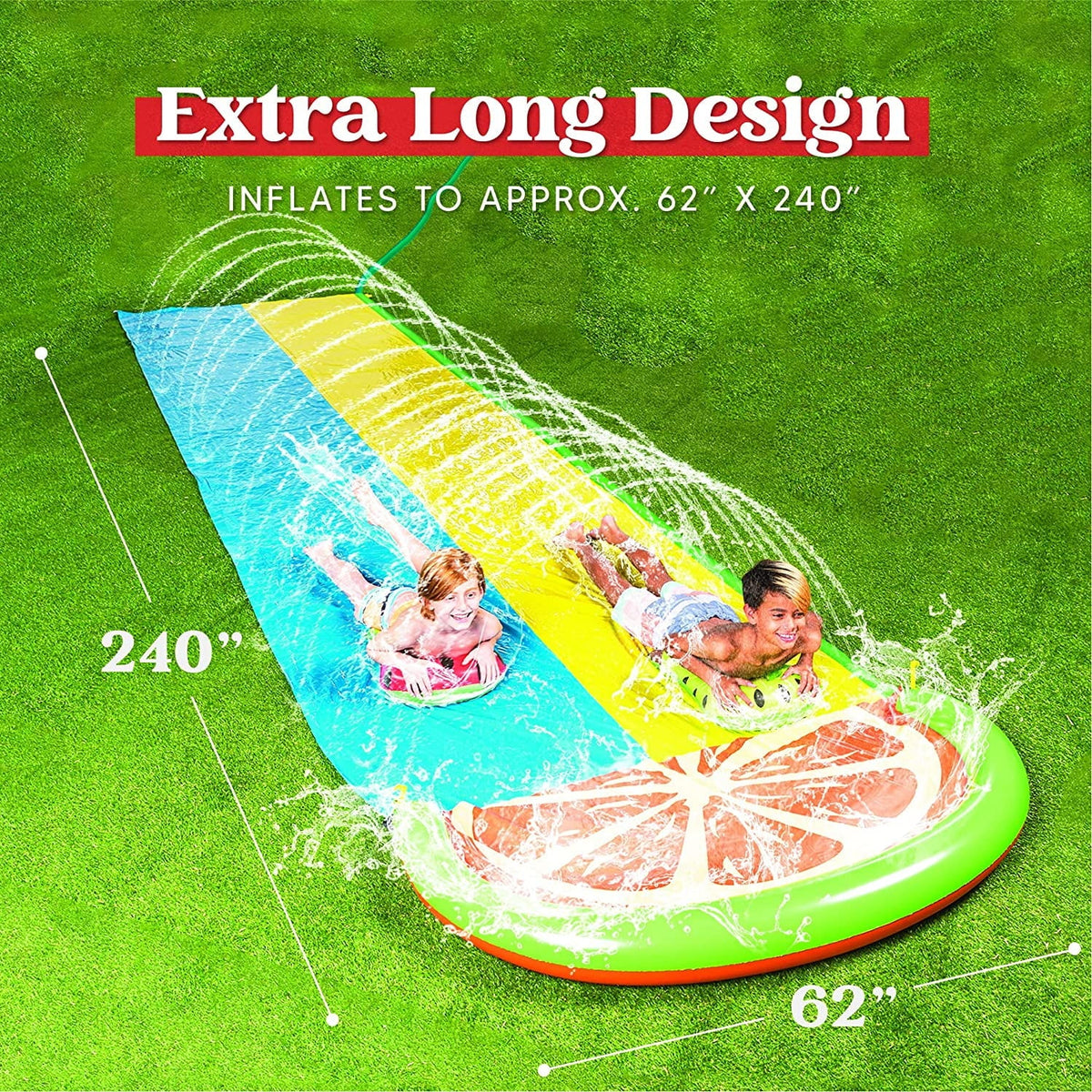 20ft 2 Person Water Slide with 2 Boogie Boards G87508