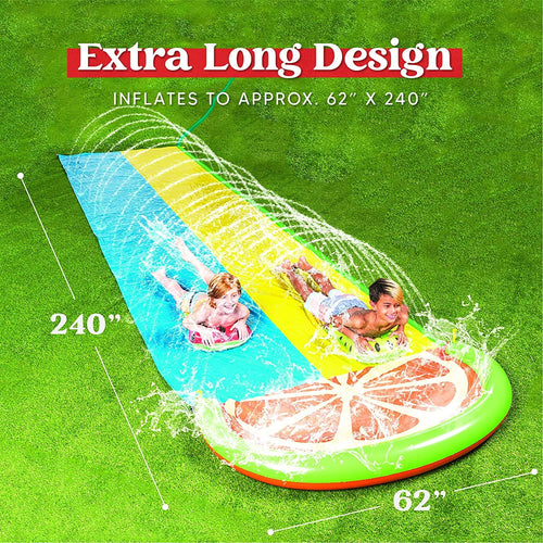 20ft 2 Person Water Slide with 2 Boogie Boards G87508