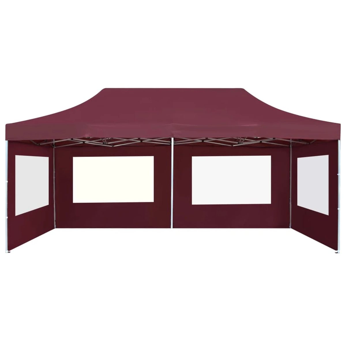 Wine Red Folding Party Tent Gazebo Canopy with Aluminium Frame L597