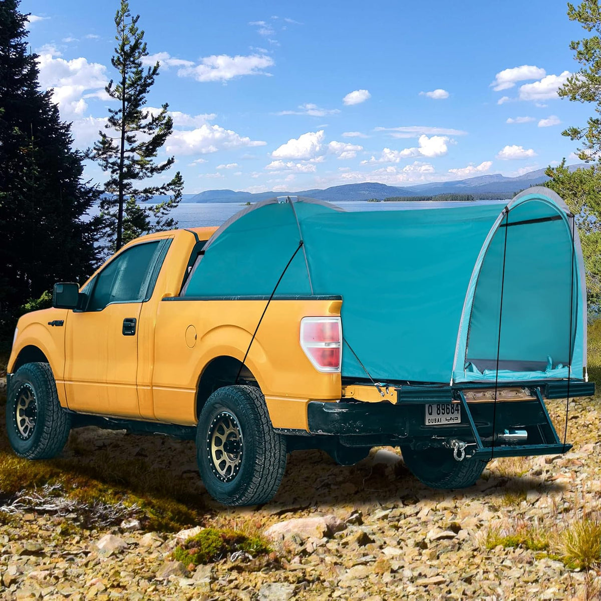 Truck Tent Pickup Camping 2 Person Waterproof Double Layer Rainfly N1066