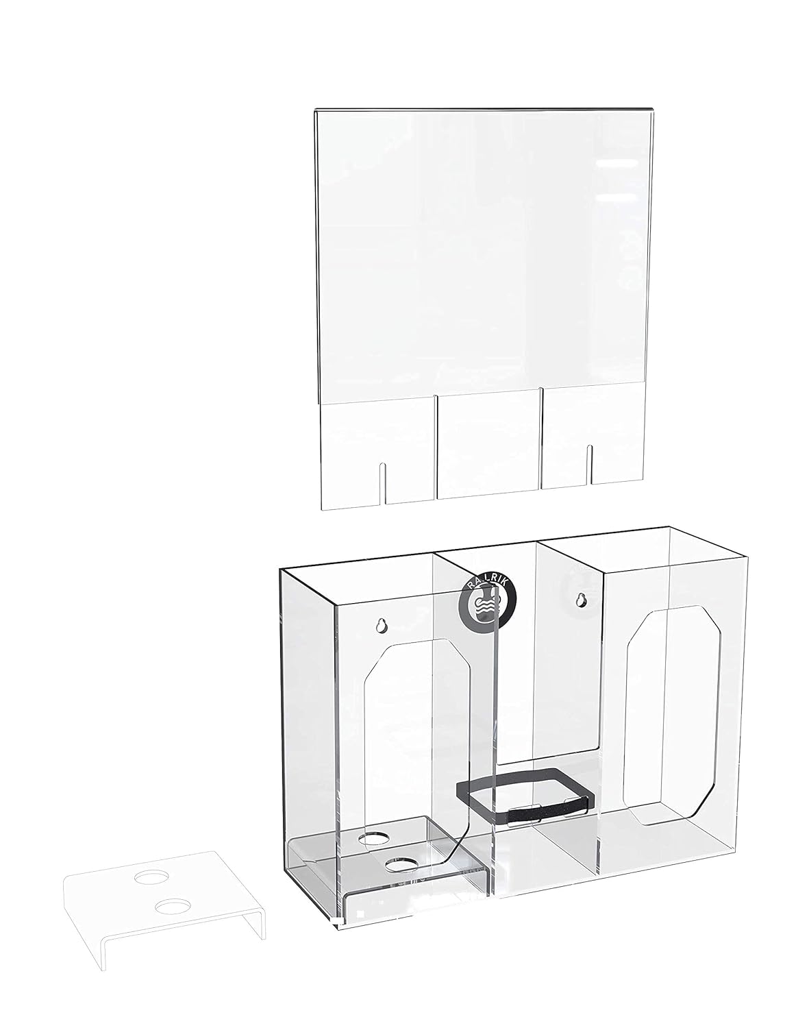 Pack of 2 Wall Mountable Dispenser and Holder A413