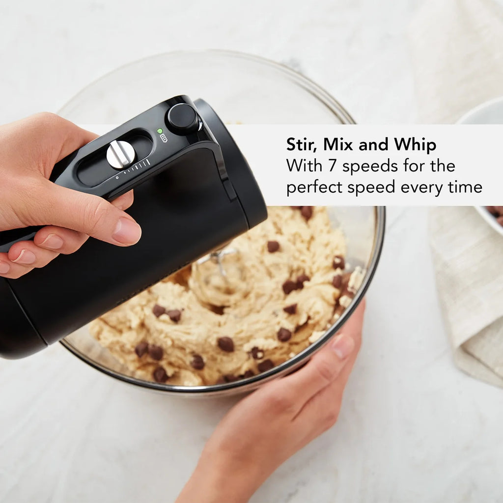Black Matte Cordless Hand Mixer F30464
