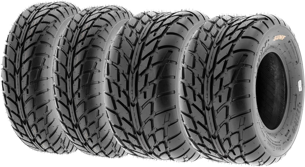 Set of 4 ATV UTV Flat Track Tires 19x6-10 Front & 20x10-9 Rear, 6 PR, Tubeless O33026
