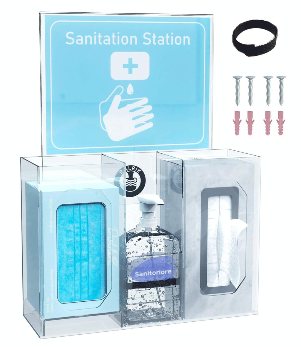 Pack of 2 Wall Mountable Dispenser and Holder A413