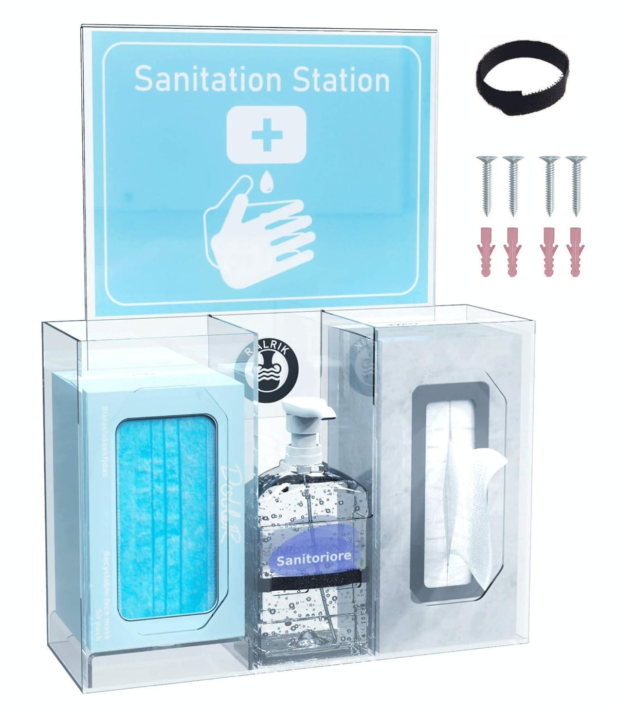 Pack of 2 Wall Mountable Dispenser and Holder A413