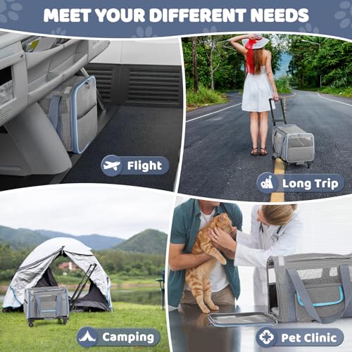 Airline Approved Soft Sided Pet Carrier with Wheels M42160