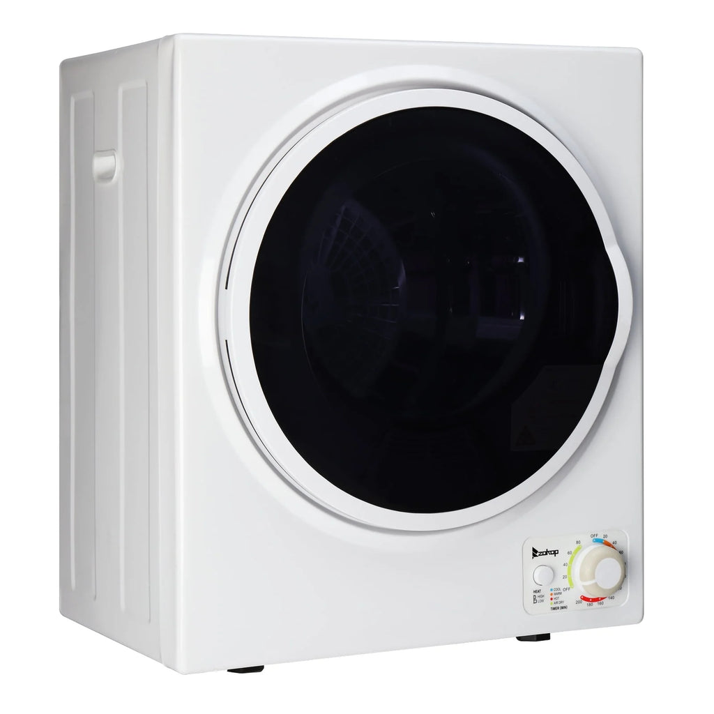 850W 1.6cu ft Front Load Electric Clothes Dryer with Stainless Steel Tub Q258370