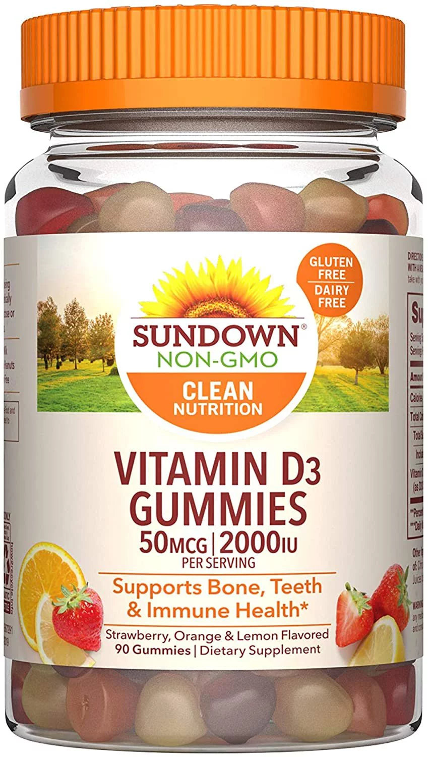 Vitamin D3 2000 IU Gummies, 90 ea (Pack of 6) Y742728