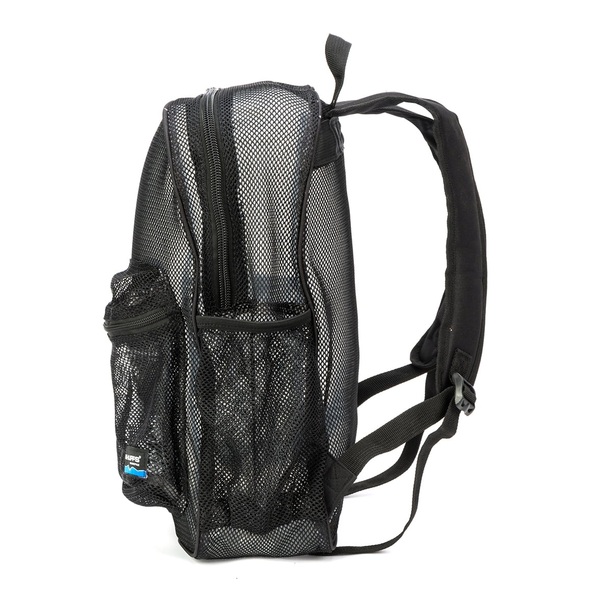 Black Mesh See Through School Backpack W1562
