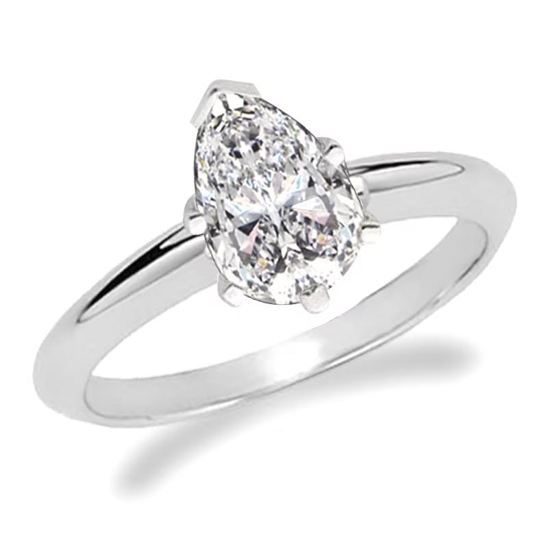 14K White Gold Solitaire Engagement Ring J993587