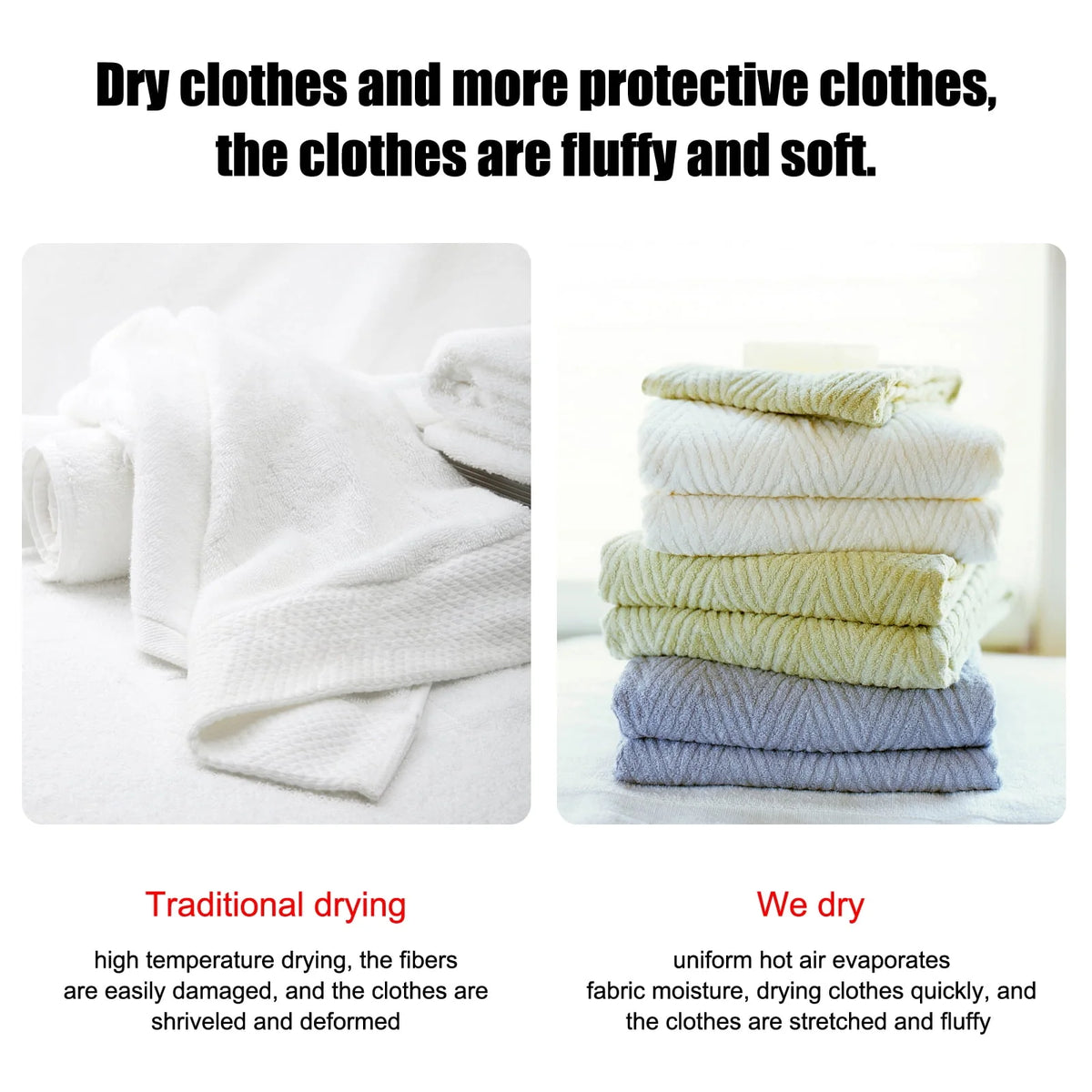850W 1.6cu ft Front Load Electric Clothes Dryer with Stainless Steel Tub Q258370