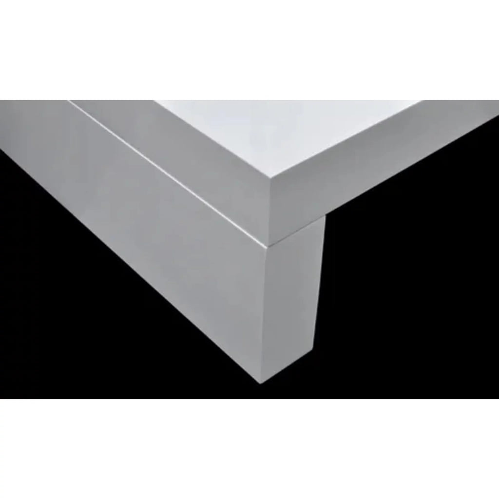 White Glass Coffee Table U562505