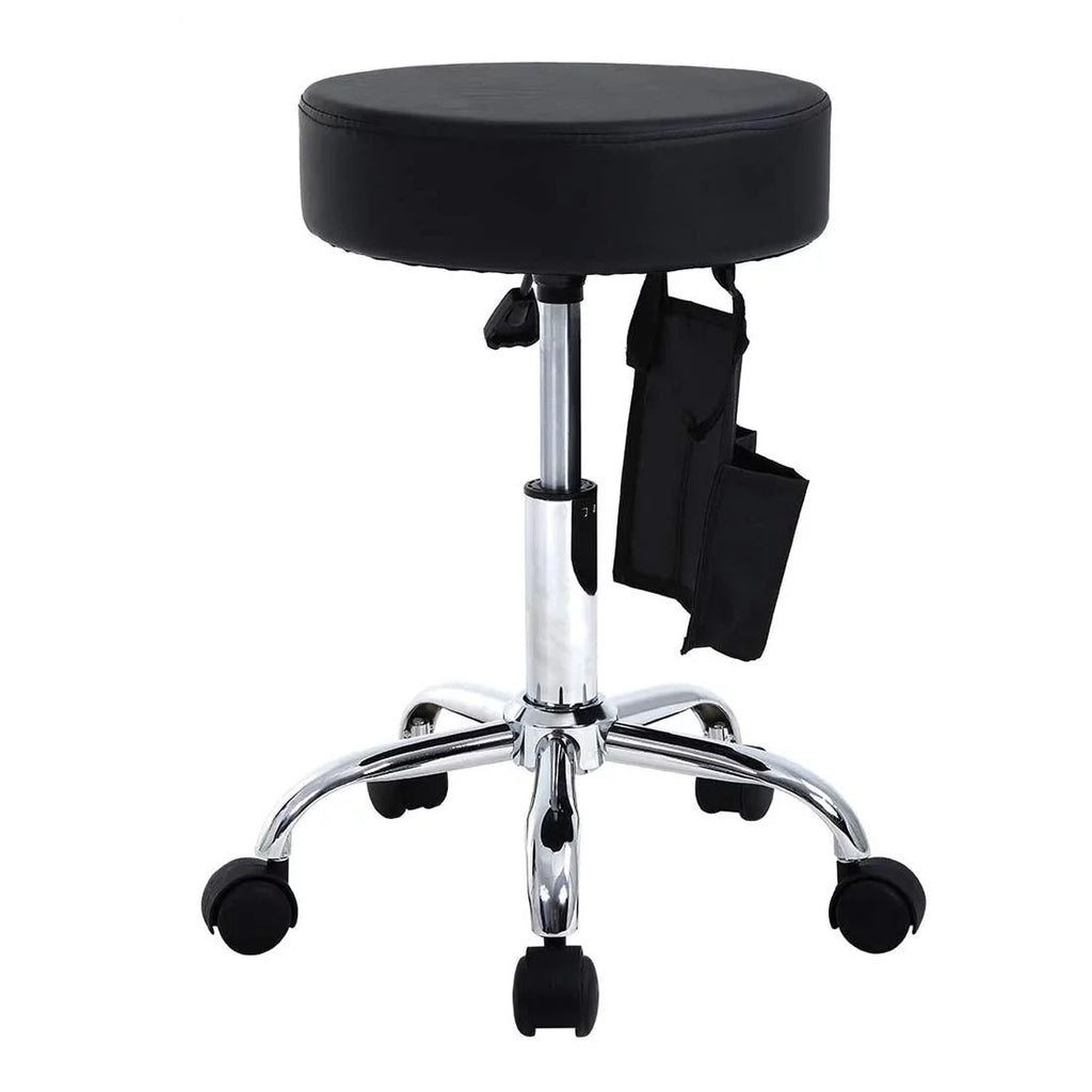 Adjustable Rolling Stool with Storage Bag & Wheels H989