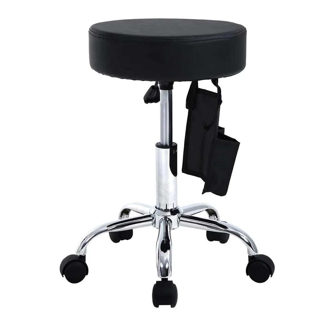 Adjustable Rolling Stool with Storage Bag & Wheels H989