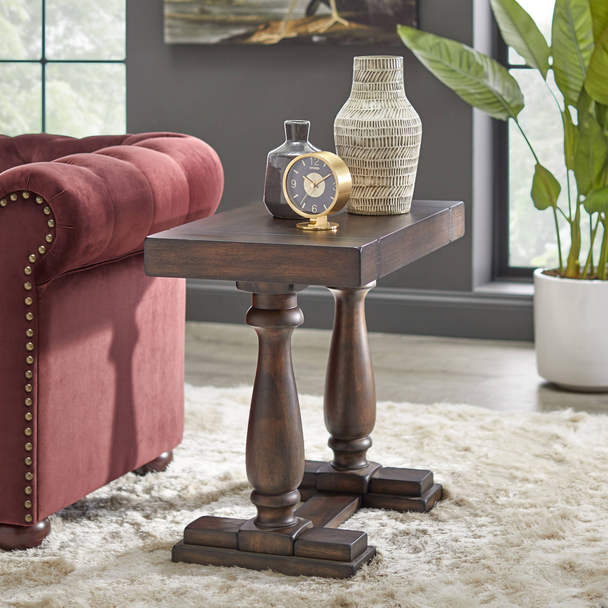Rustic Brown End Table A99295