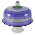 Purple Retro Stripe Cake Stand F427132