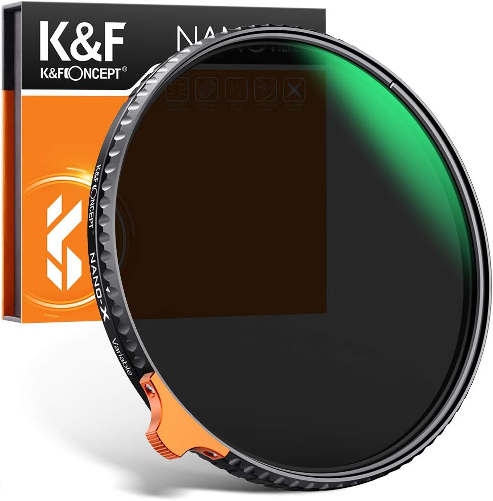 67mm Variable ND Filter ND2-ND400 with Multi-Layer Coated Optical Glass, Pack of 2 M435137