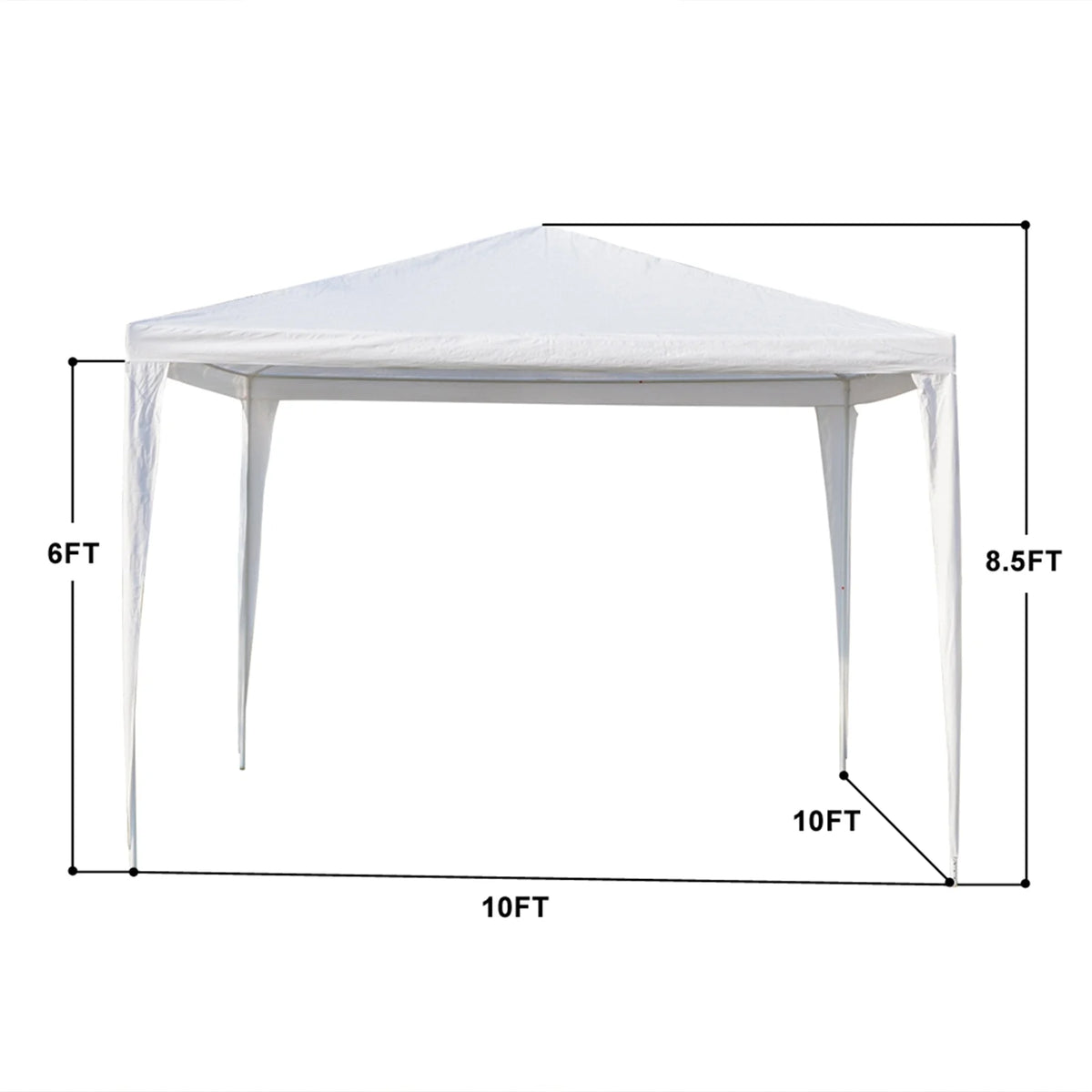 White Waterproof Tent with Spiral Tubes Y585002