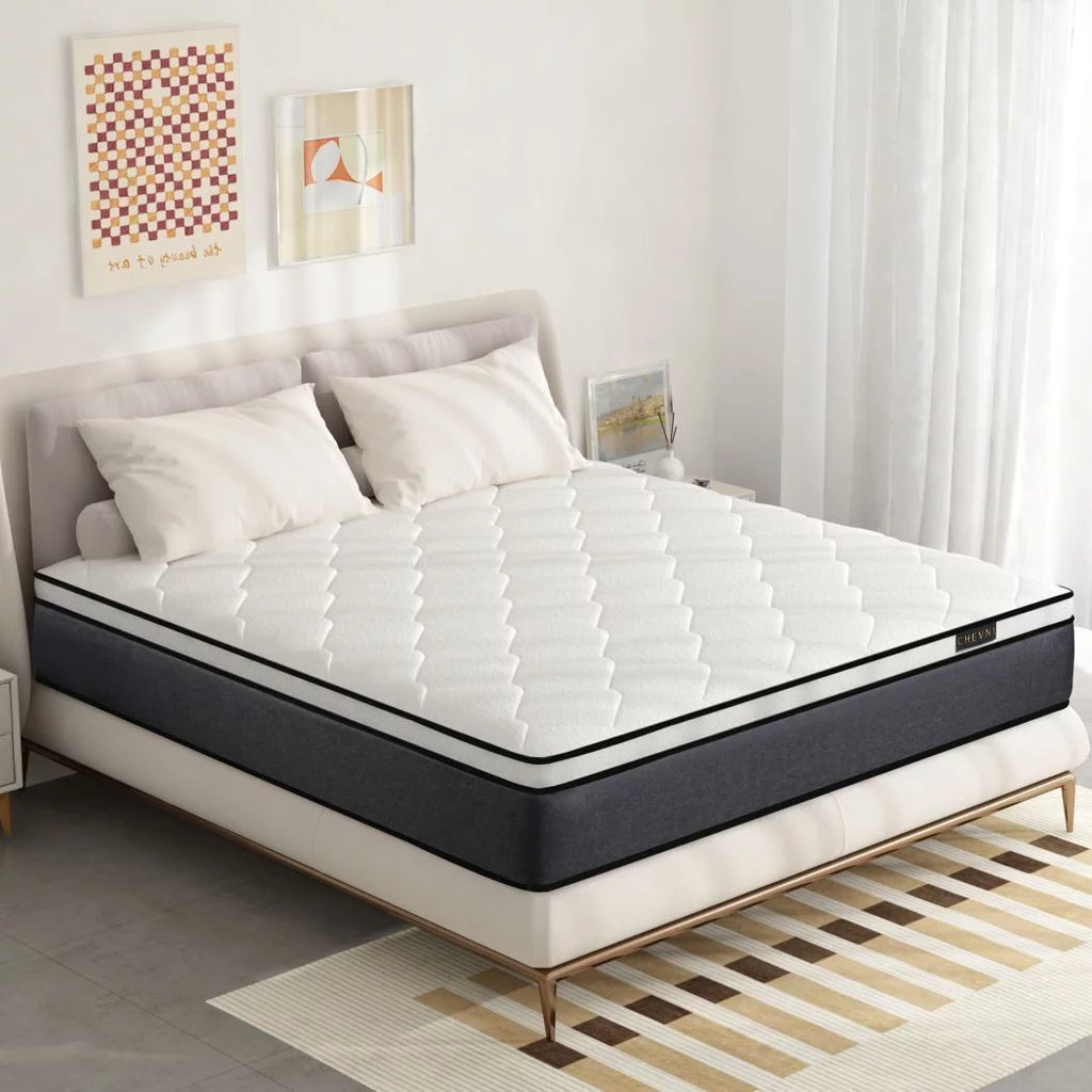 Queen Gel Memory Foam Spring Hybrid Mattress O995