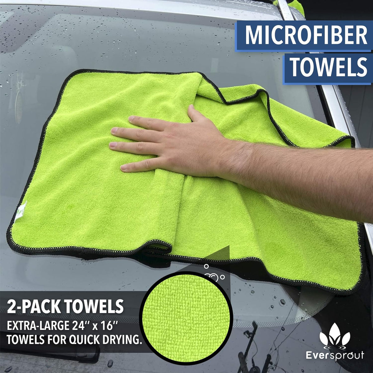 7-to-25 Foot Car Wash Kit with Extension Pole, Scrub Brush, Squeegee, Carwash Mitts, Microfiber Towels W160832