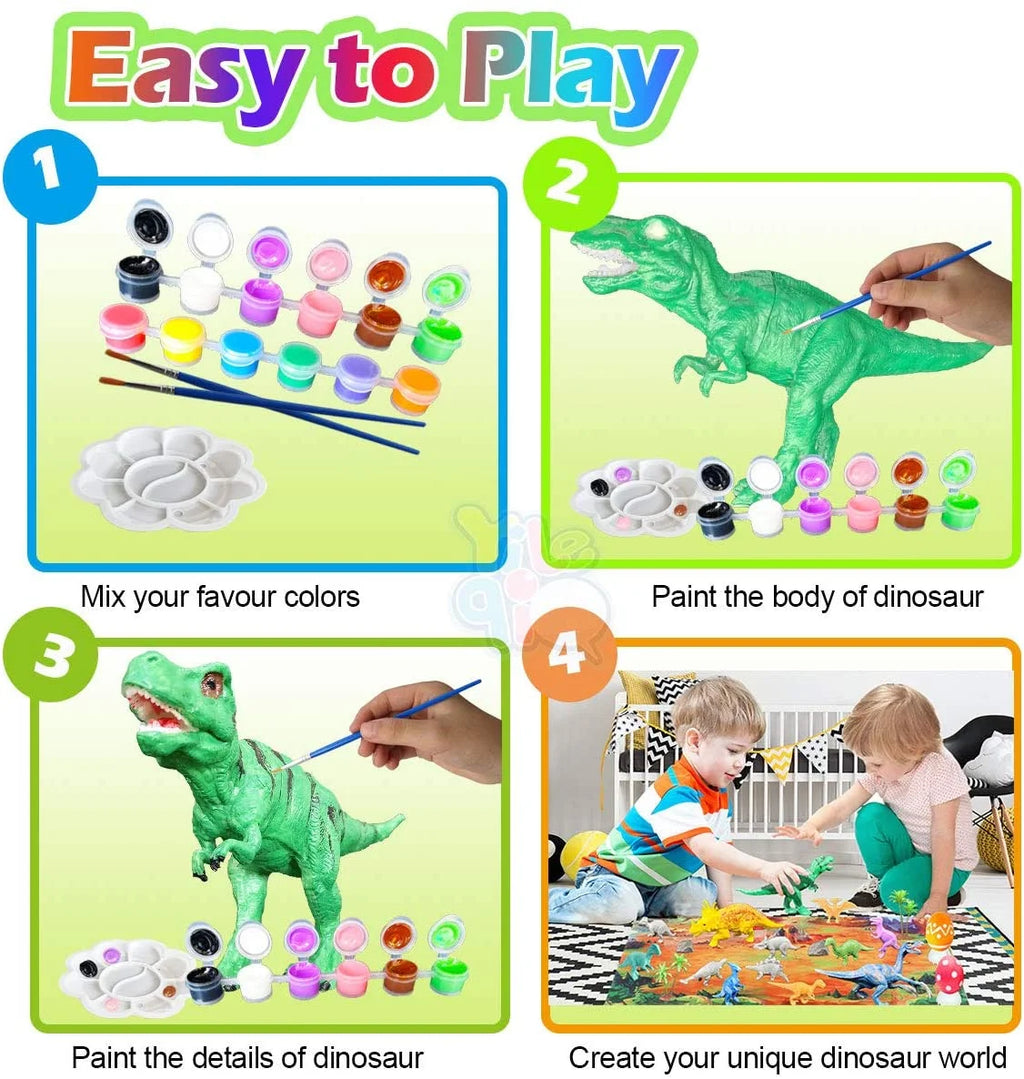 Kids Dinosaur Painting Kit with Play Mat N197262