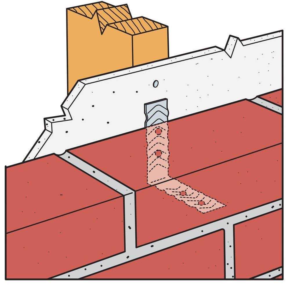 22-Gauge Galvanized Brick Tie B9862