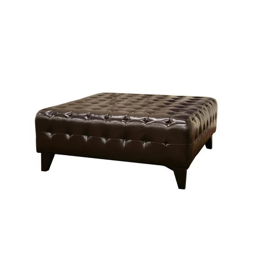Dark Brown Square Ottoman Z70707