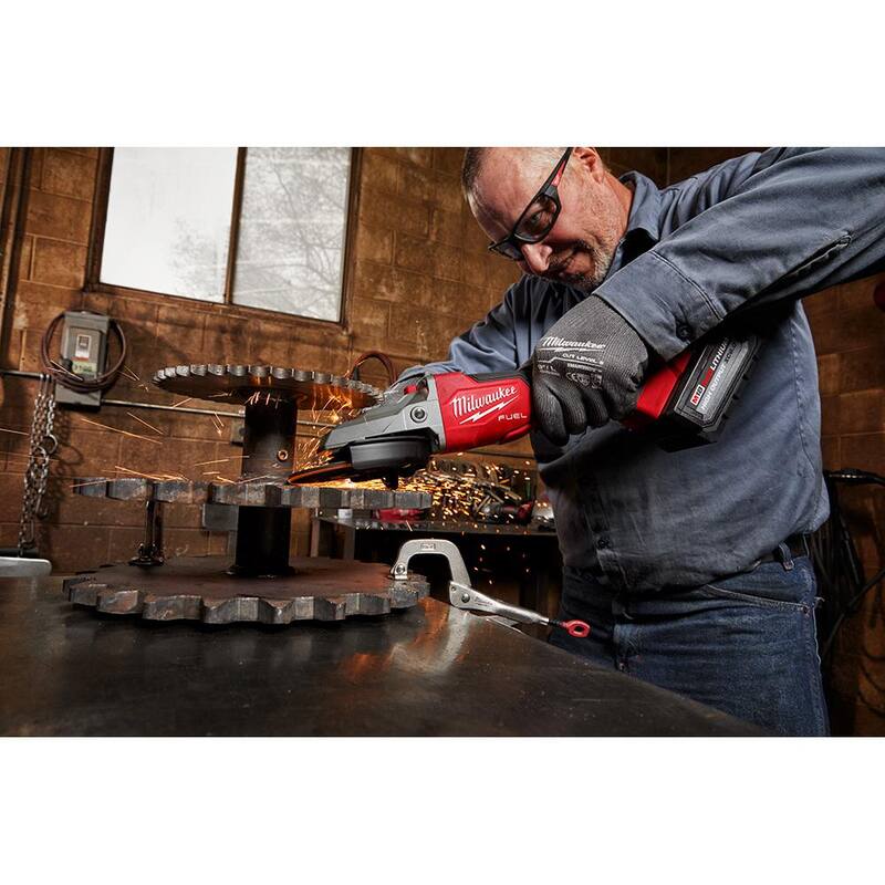 18V Brushless Cordless 5 in. Flathead Braking Grinder B888490