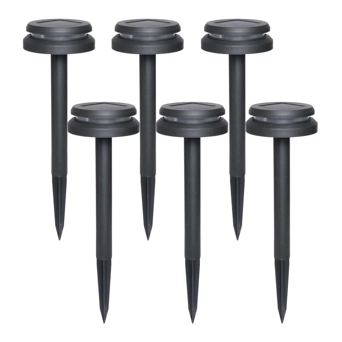 6-Count Solar-Powered Dual Direction Pathway LED Light Set W79534