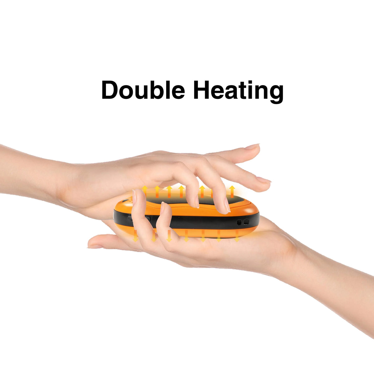Orange Rechargeable Portable 3 Temp Hand Warmer H8210