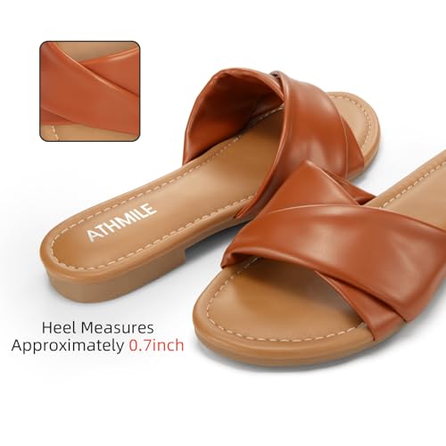 Women's Dressy Summer Flat Leather Sandals J18725
