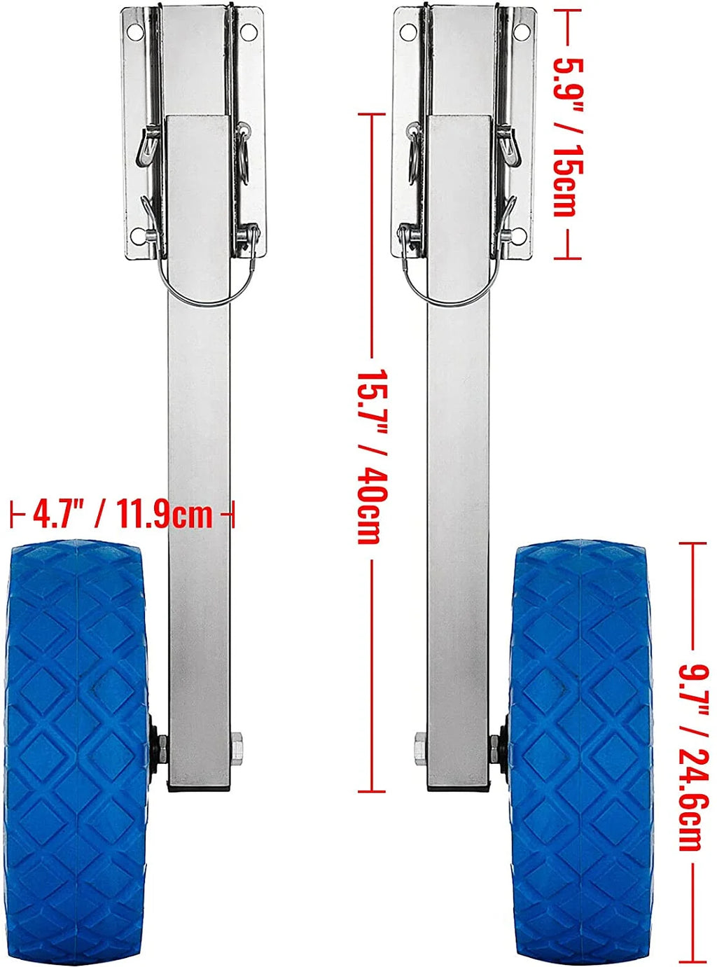 300LBS Stainless Steel Boat Launching Wheel Dolly G137