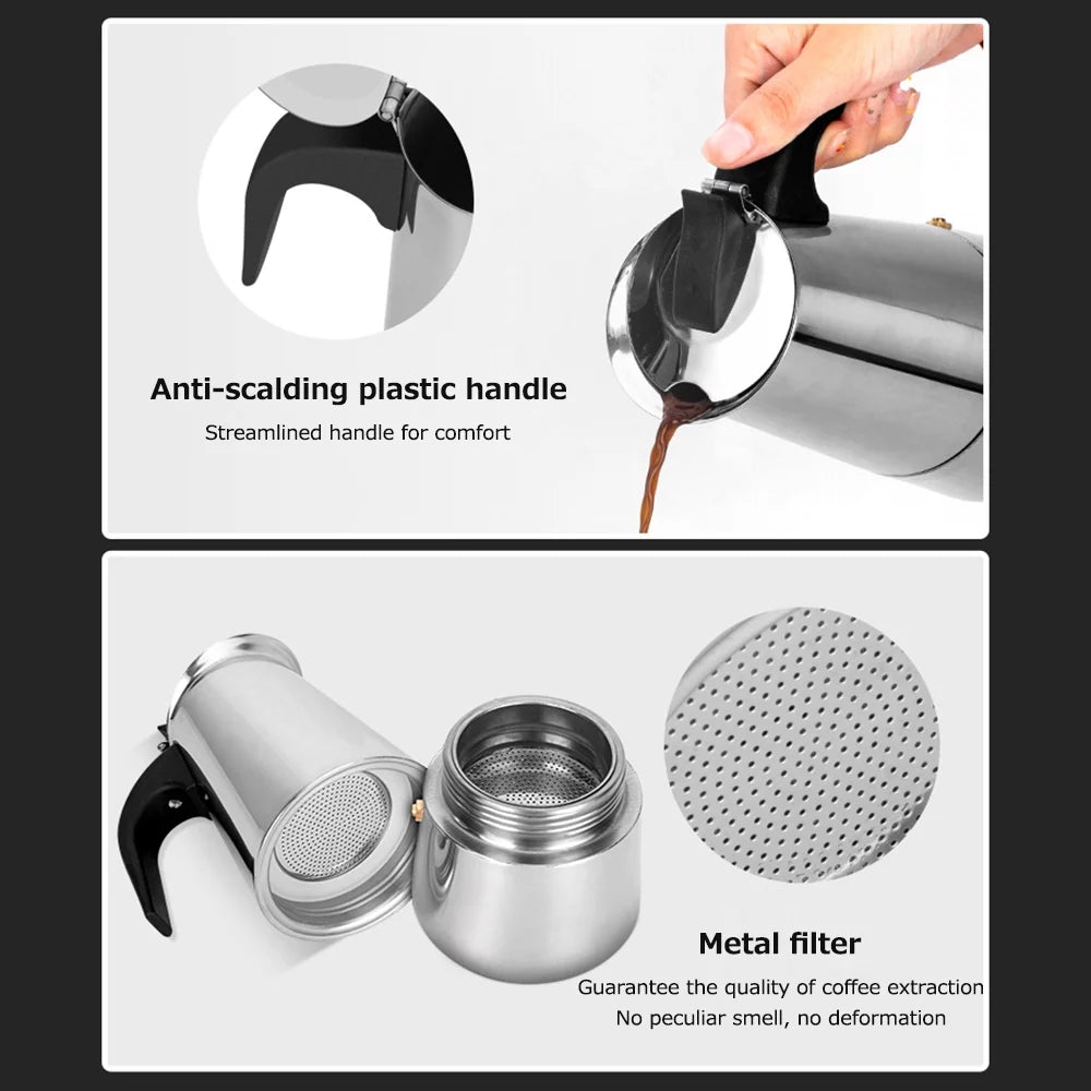 Stainless Steel Electric Coffee Maker I692