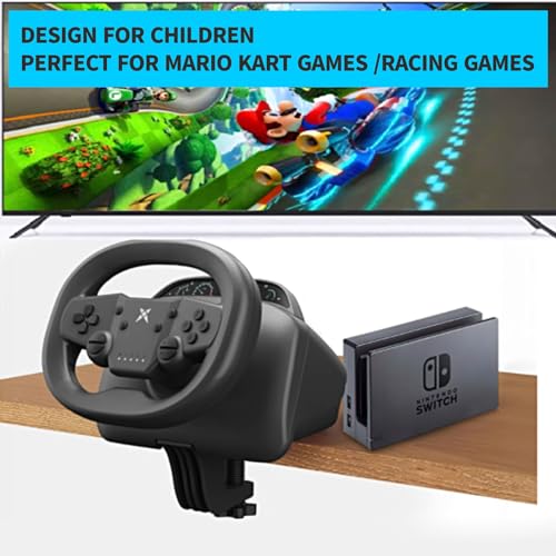 Wireless Racing Wheel with Pedal 270° Rotation Dual Vibration Bluetooth 5.0 A644