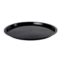 Black High Rim Plastic Catering Tray - 25/Case W416
