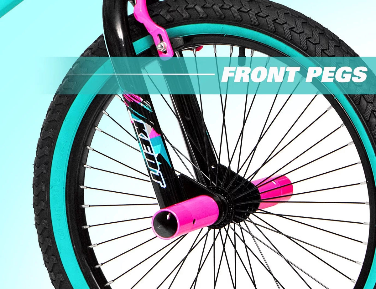 20 Girl's Black Aqua Bicycles T849594