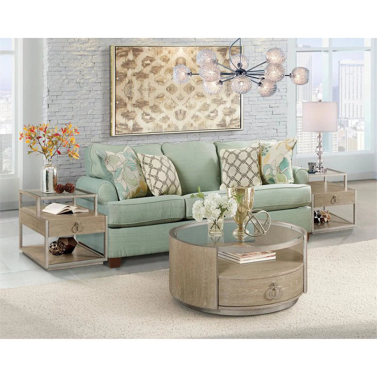 Wood Side Table L385