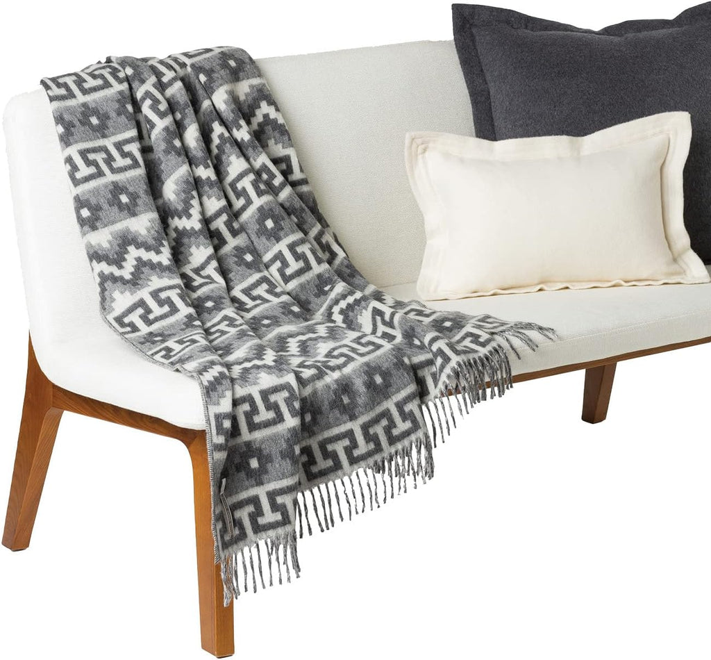 Blue Harbor Alpaca Wool Throw Blanket 51 x 71 Inch S336