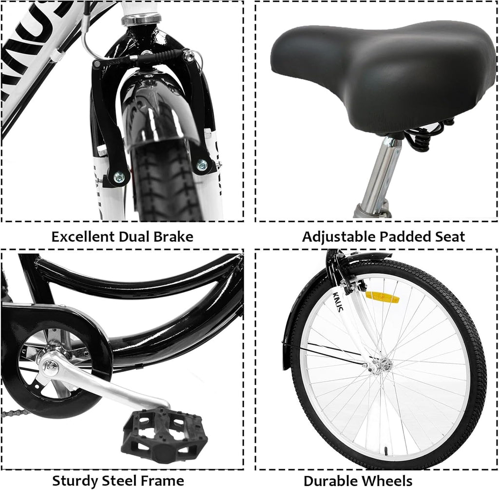 26 Inch 3-Wheel Cruiser Bicycle with Large Shopping Basket Y809654