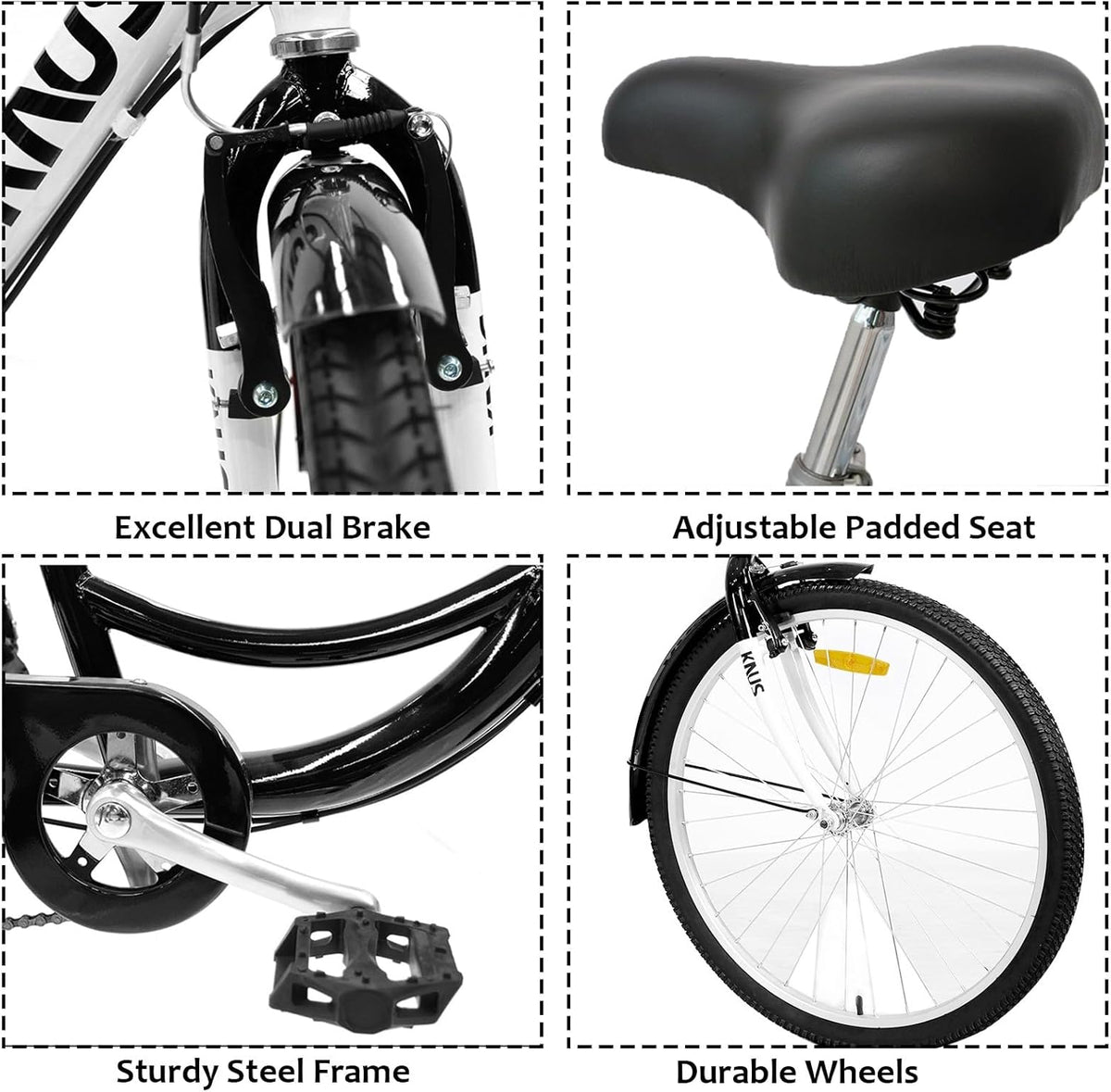 26 Inch 3-Wheel Cruiser Bicycle with Large Shopping Basket Y809654