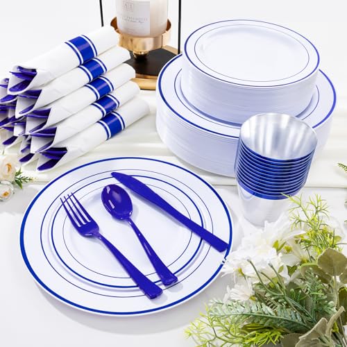 350-Piece Gold Disposable Plates and Cutlery Set O736990