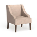 Tan Swoop Arm Accent Chair T2625