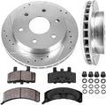 FRONT 295mm 6 Lug Rotors + Brake Pads + Clips P517997