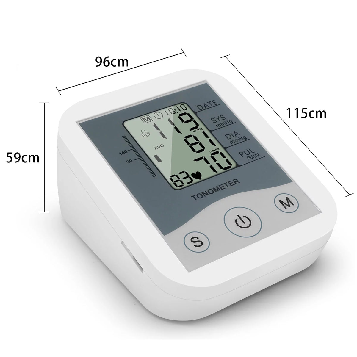 Arm Sphygmomanometer LCD Digital Display Pulse Scanning Oscillometry L73466