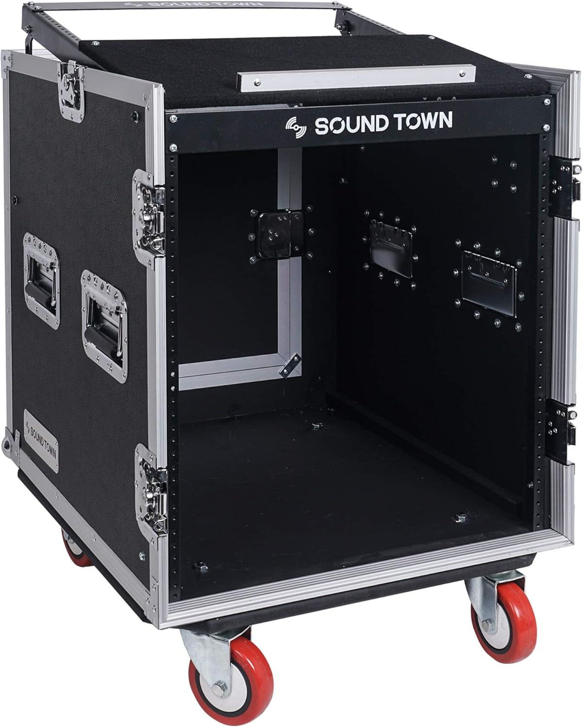 14U PA DJ Rack/Road ATA Case with 11U Slant Mixer Top J939