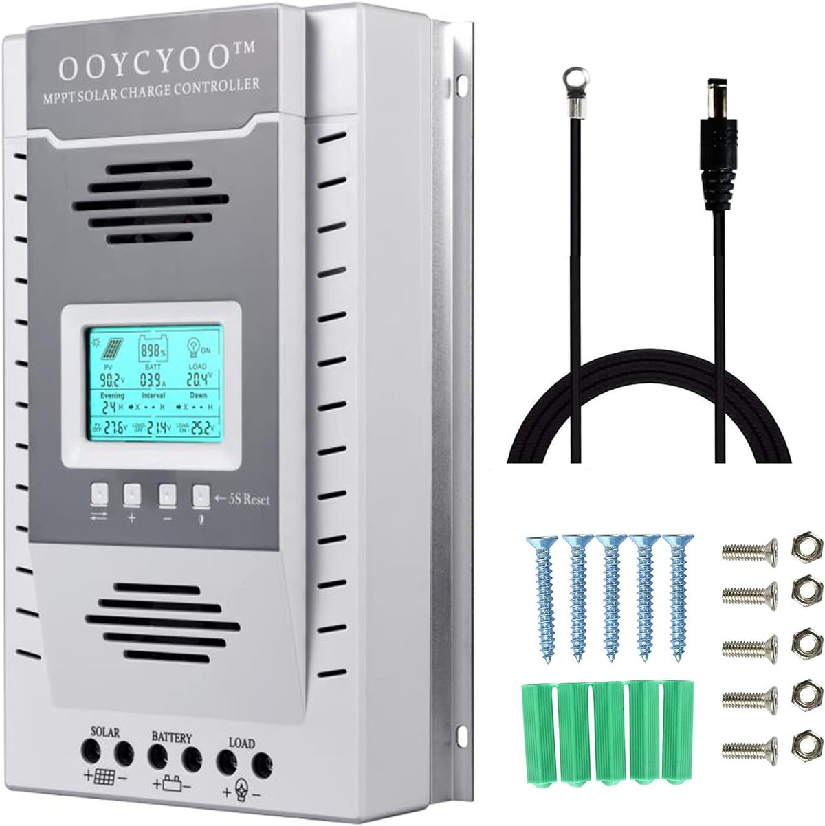 100Amp MPPT Solar Controller 100V Input LiFePO4 Lead-Acid AGM A59010