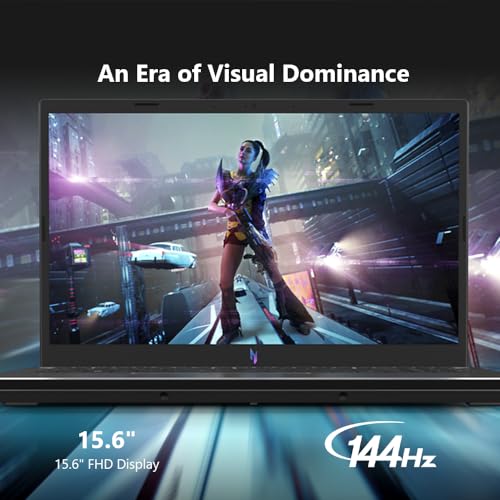 15.6" FHD IPS 144Hz Gaming Laptop with Intel Core i5-13420H, NVIDIA GeForce RTX 4050, 8GB DDR5, 512GB Gen 4 SSD P23185