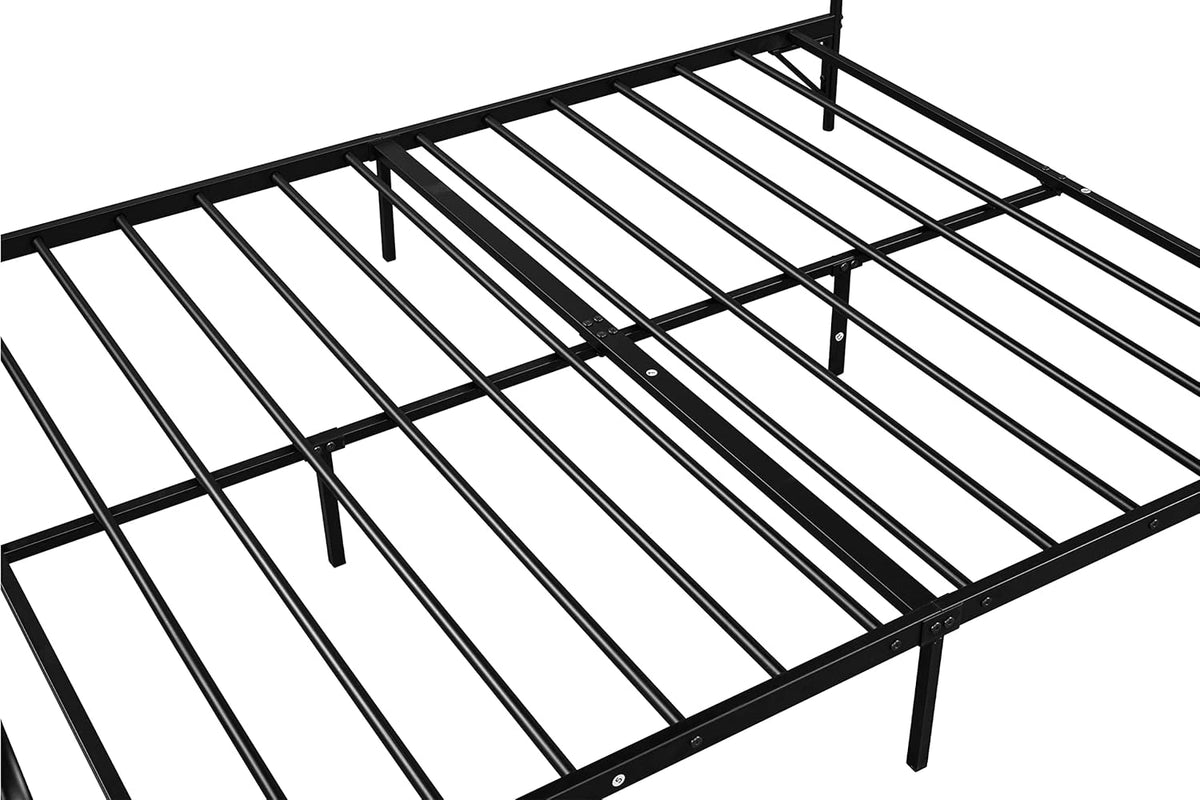 Black Queen Metal Canopy Bed Frame C49609