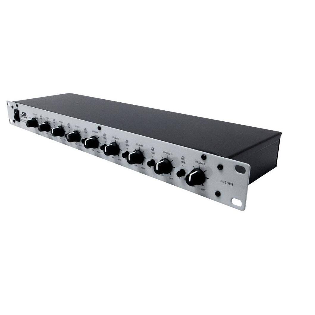 8-Channel 1U Rack Mixer with Phantom Power E239