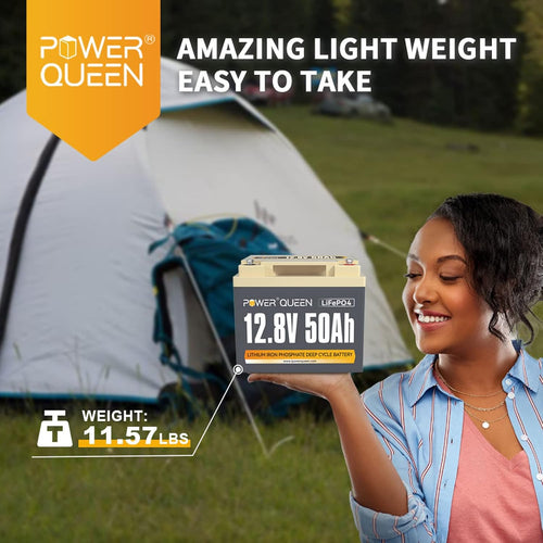 12.8V 50Ah LiFePO4 Battery, 640Wh Lithium Battery H793